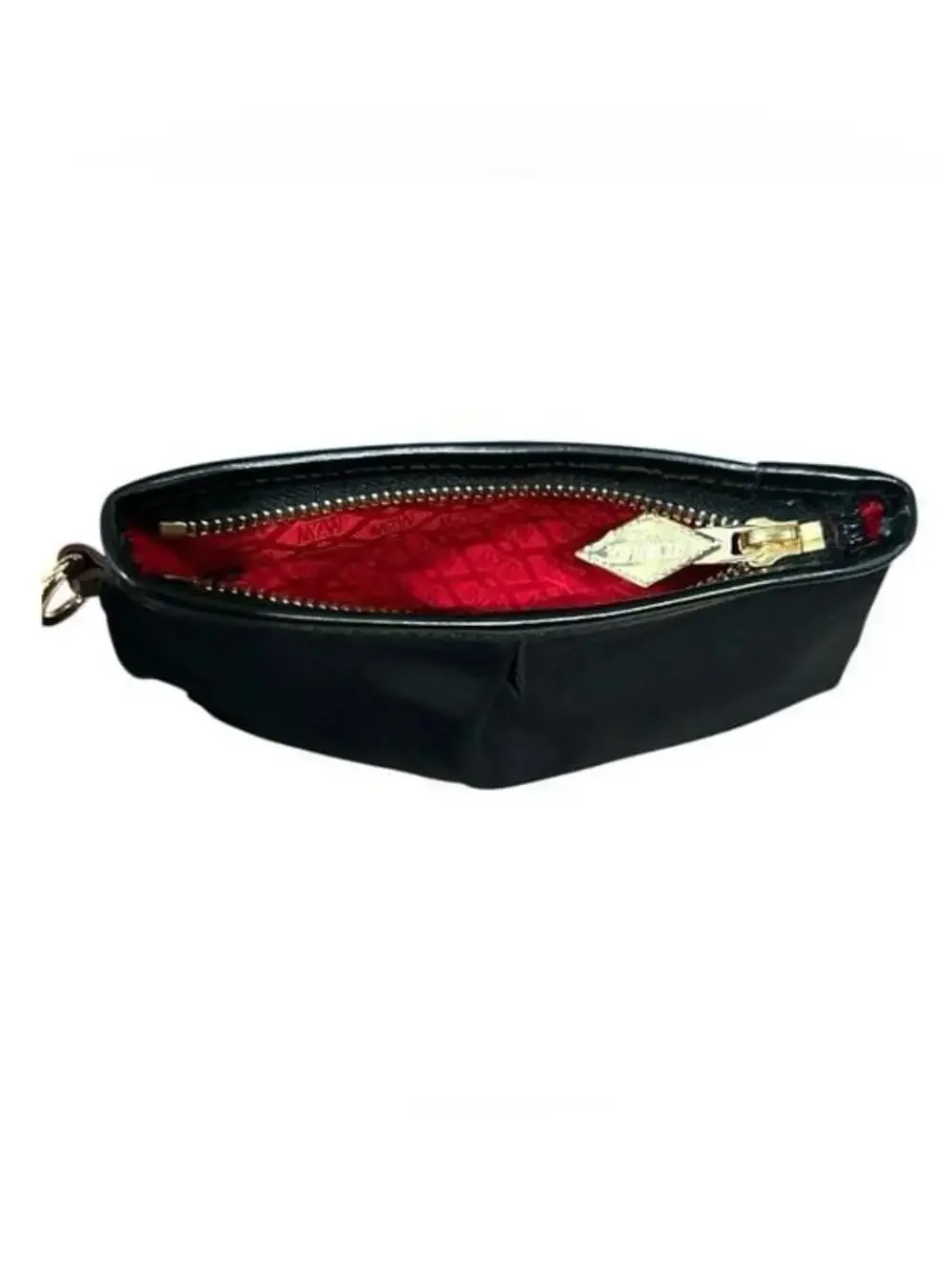 MZ Wallace Black Small Pleated Pouch with Gold Hardware - Picture 4 of 5